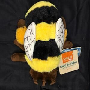 Wild Republic Ecokins Mini Bee Stuffed Animal Plush NEW